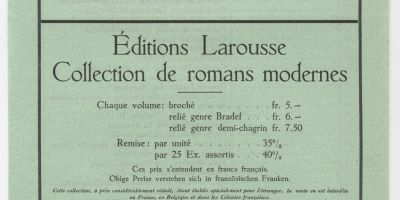 Les éditions Larousse et la « Collection de Vienne »