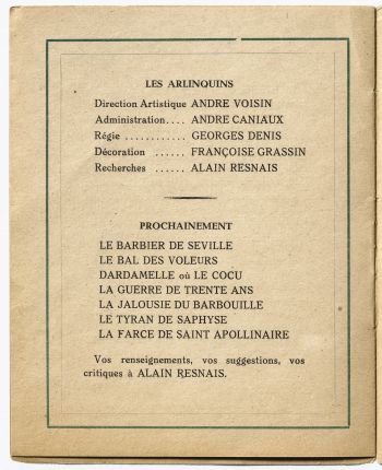 Resnais, acteur