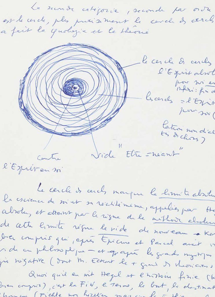 Au centre du texte, un voyage