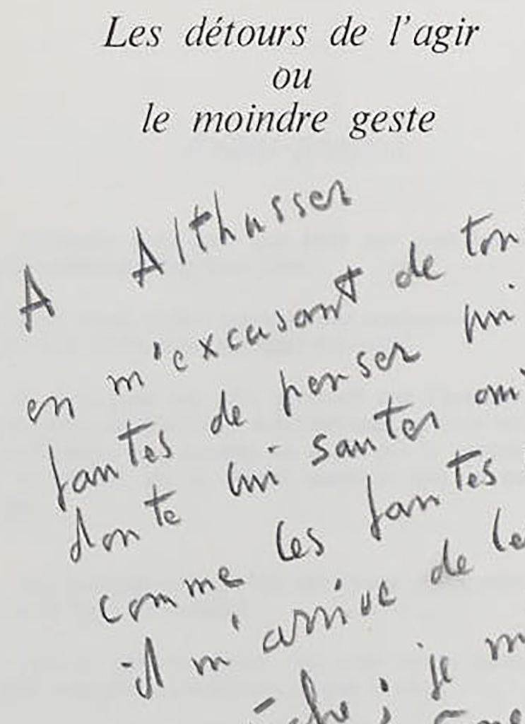 Louis Althusser – Fernand Deligny : une rencontre ?