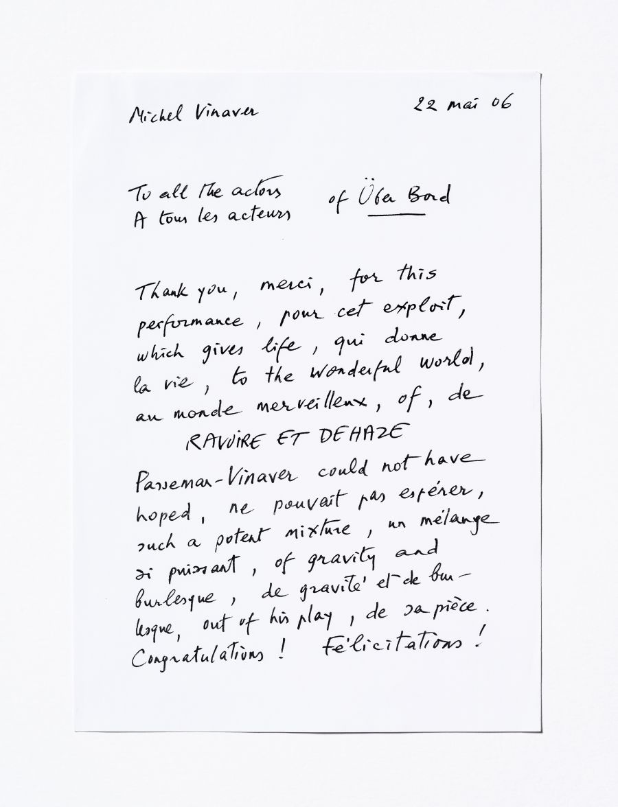 « Thank you for this performance »